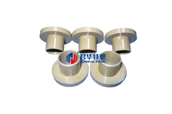 PEEKフランジ付き耐摩耗ブッシング
