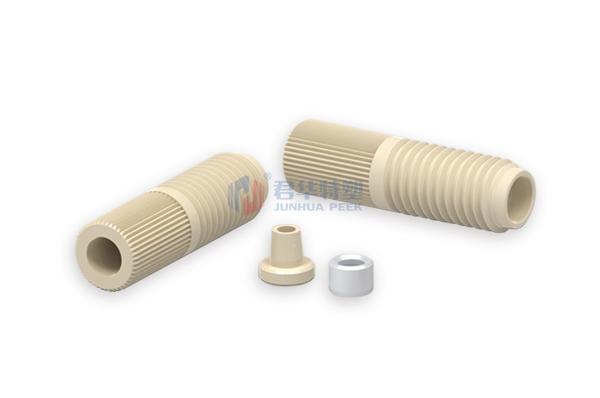 ステンレス鋼製ブレードスリーブ付きPEEK分割フィッティング