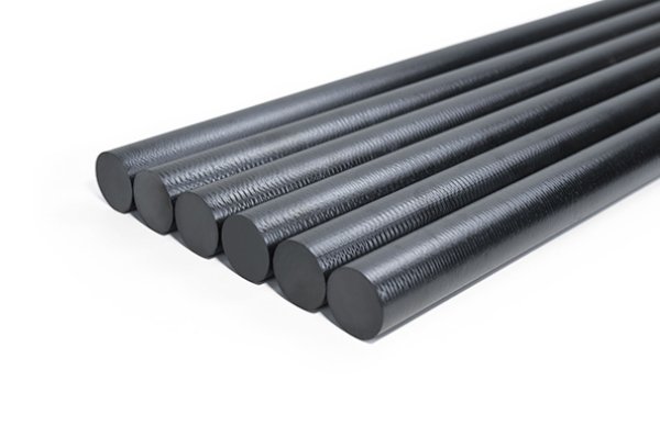 PEEKロッド（PEEK5600LF30）30%カーボンファイバー、グラファイト＆PTFE配合PEEK（PEEK5600LF30）ロッド