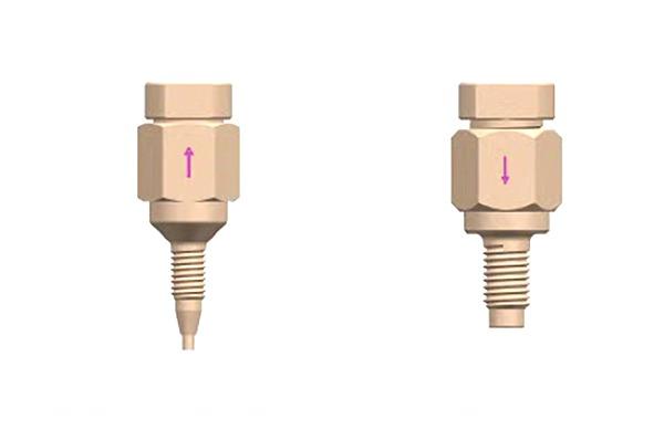 PEEK スプリングロード高圧チェックバルブ