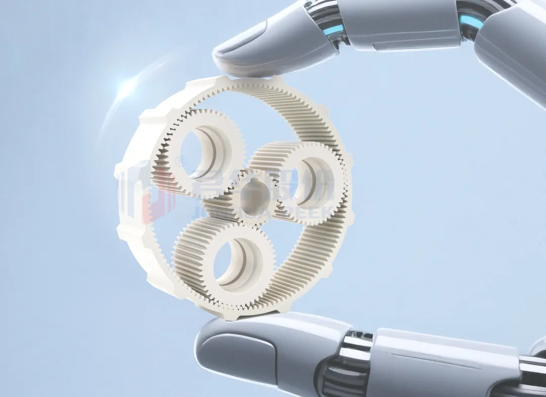 PEEKギアがコアレスカップモーターの駆動性能を再定義